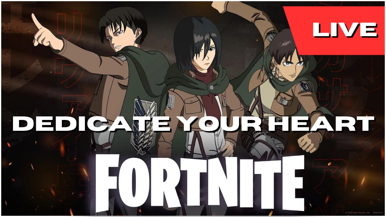 ATTACK ON TITAN X FORTNITE COLLAB?? DEDICATE YOUR HEART