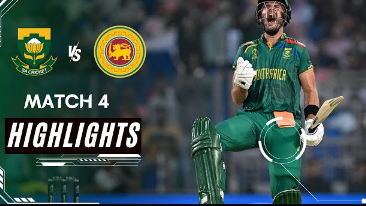 Sri Lanka vs South Africa Full Match Highlights _ Icc World Cup 2023