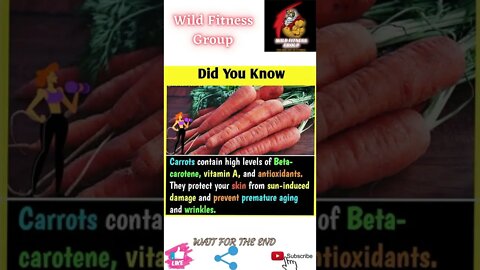 🔥Benefits of carrots🔥#shorts🔥#wildfitnessgroup🔥8 May 2022🔥