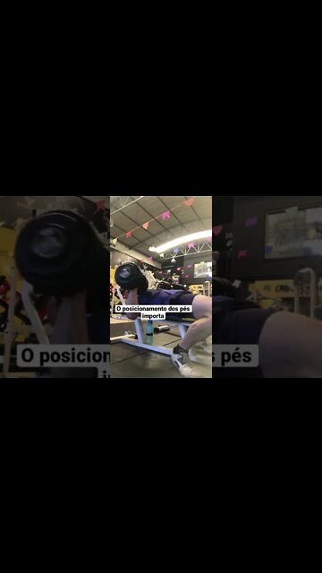 Como posicionar os pés no Supino #shorts