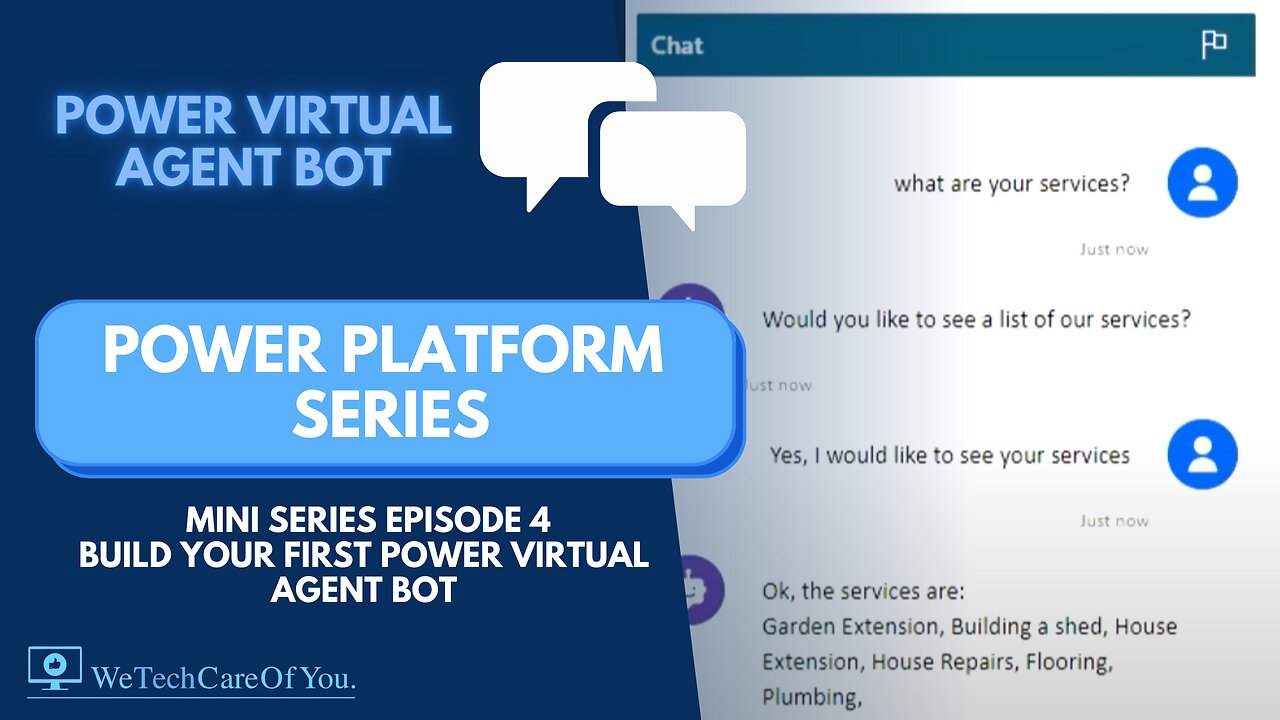 Power Platform series 4/4 - Build your first Power Virtual Agent bot pulling from a SharePoint List