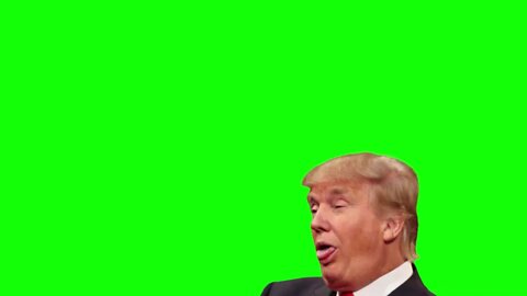 President Donald Trump Drinking Liberal Tears Green Screen Resource