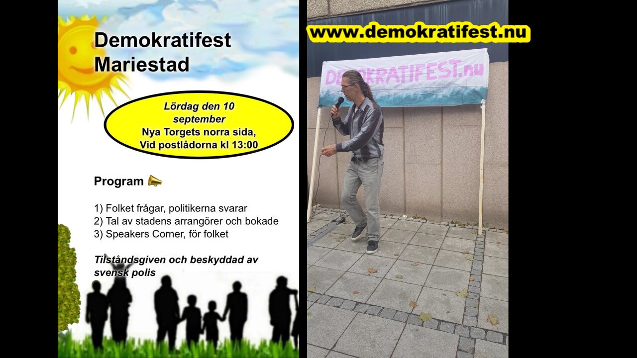 Demokratifest Mariestad 2022 Sep 10