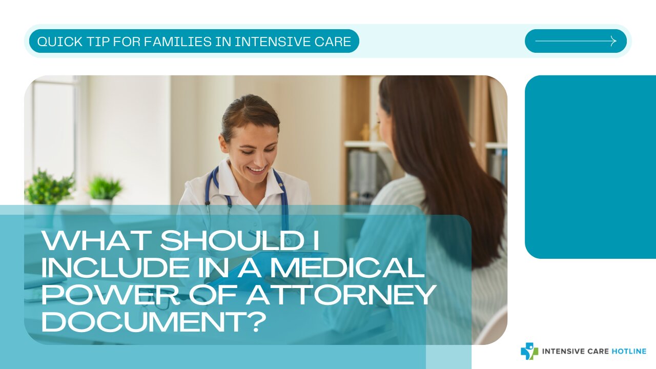 What Should I Include in a Medical Power of Attorney Document?