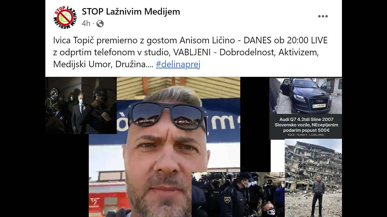 Ivica Topič premierno z gostom Anisom Ličino