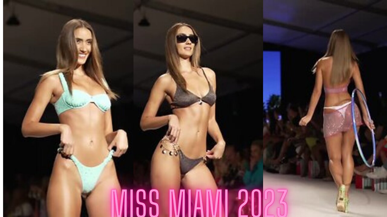 HOT GIRLS 🍑,FASHION SHOW 😈,Miami BIKINI👙 Week 2023 ,SEXY#shorts