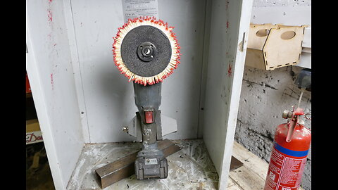 Burning 200 matches like fire cutting disk.New Year's fireworks foreman