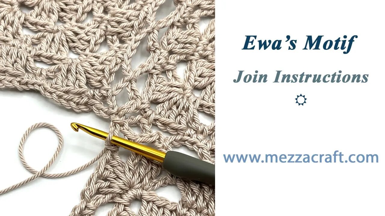 Ewa's Motif - Granny Square Crochet Join (JAYG)