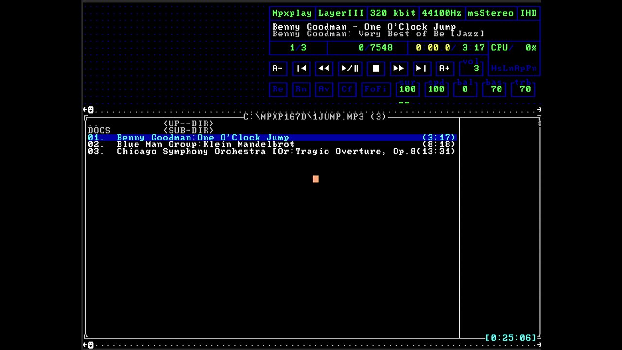 MPX Player On Bare Metal Lenovo FreeDOS