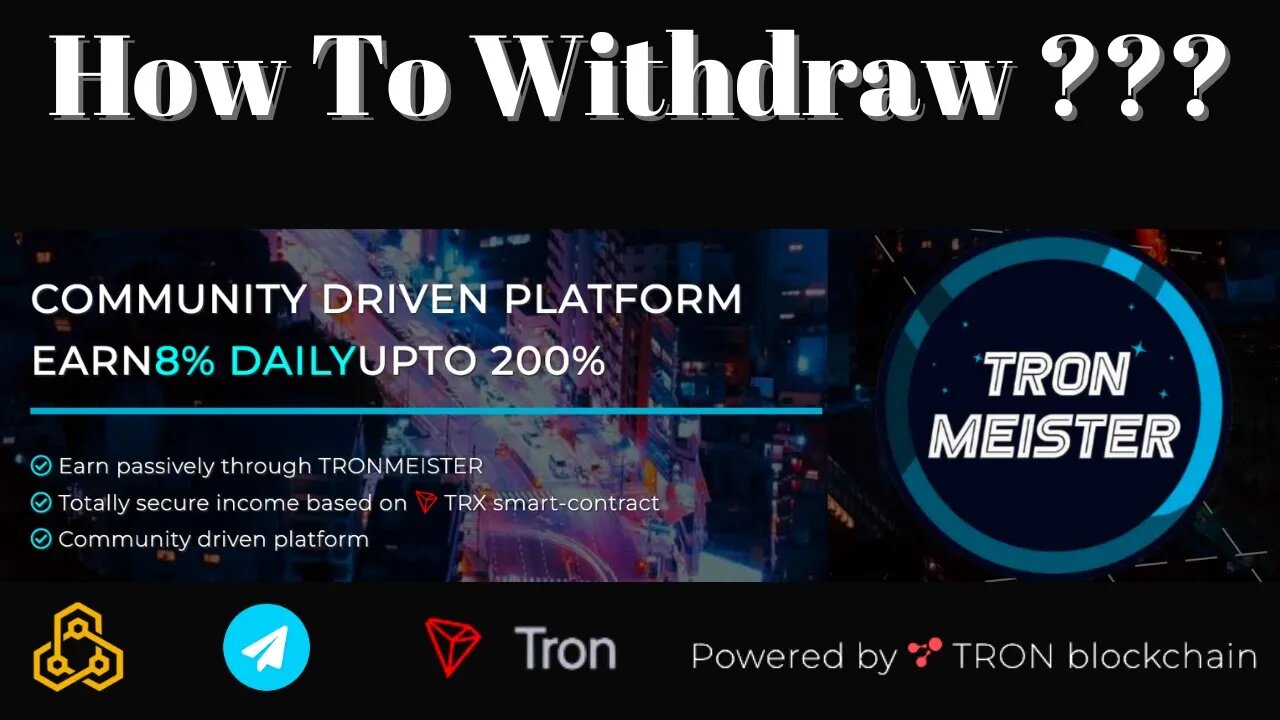 TronMeister Withdrawals 💴 | Community Driven Platform | EARN 8% DAILY