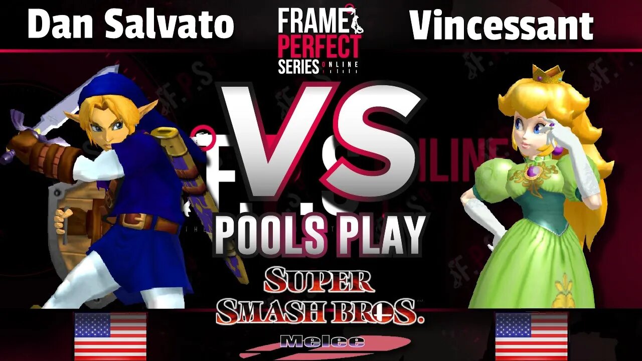 FPS3 Online Pools - Dan Salvato (Link) vs. PW | Vincessant (Peach) - Smash Melee