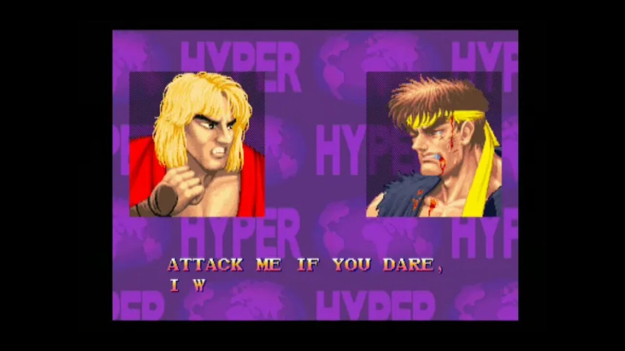 Hyper Street Fighter 2 AI Nerf (PS2) - Ken (Normal) - Hardest - No Continues