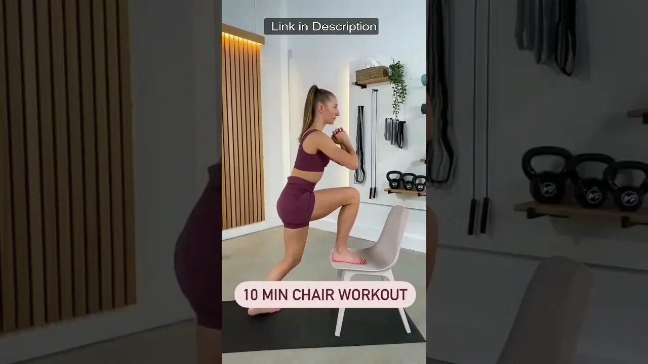 Reduce Belly Fat At Home In 10 Minutes Chair Workout - ShortToon - #shorts