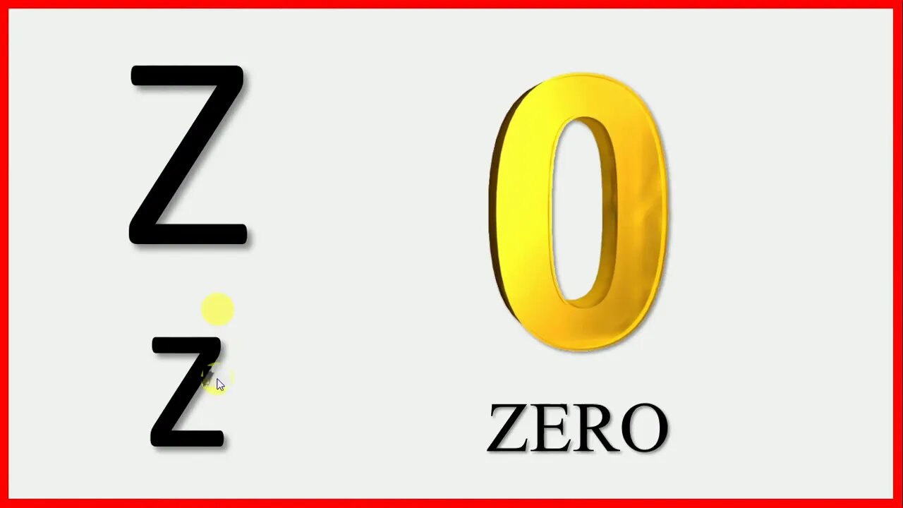 PG English Alphabet Z