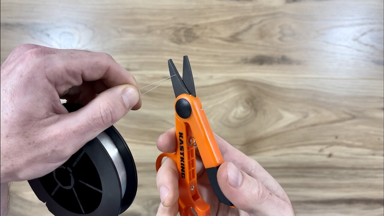 KastKing Fishing Scissors - Line Cutters w/ Corrosion Resistant Serrated Blades, Finger Hole Design