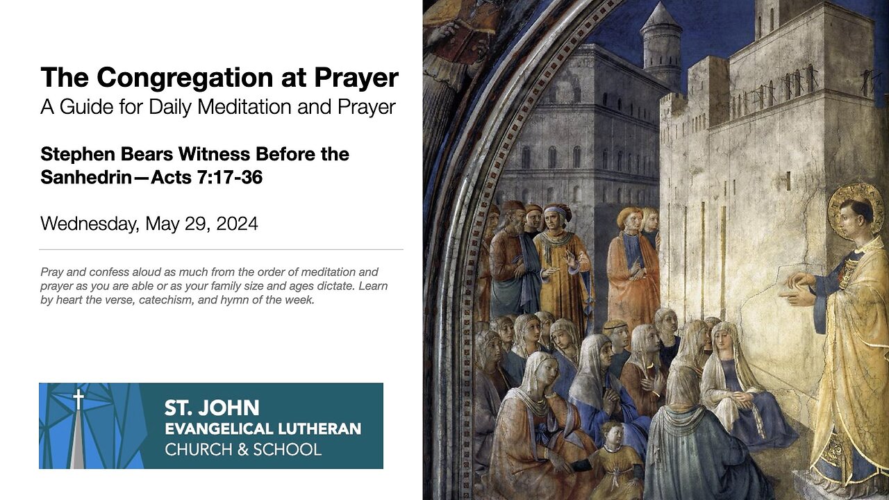 Stephen Bears Witness Before the Sanhedrin—Acts 7:17-36