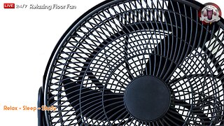 🔴 🌀💤 Serene Breeze: Tranquil Floor Fan Sounds for Deep Relaxation and Restful Slumber