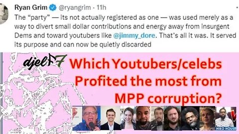 djelf7 reveals Youtuber/celeb connection to the MPP corruption