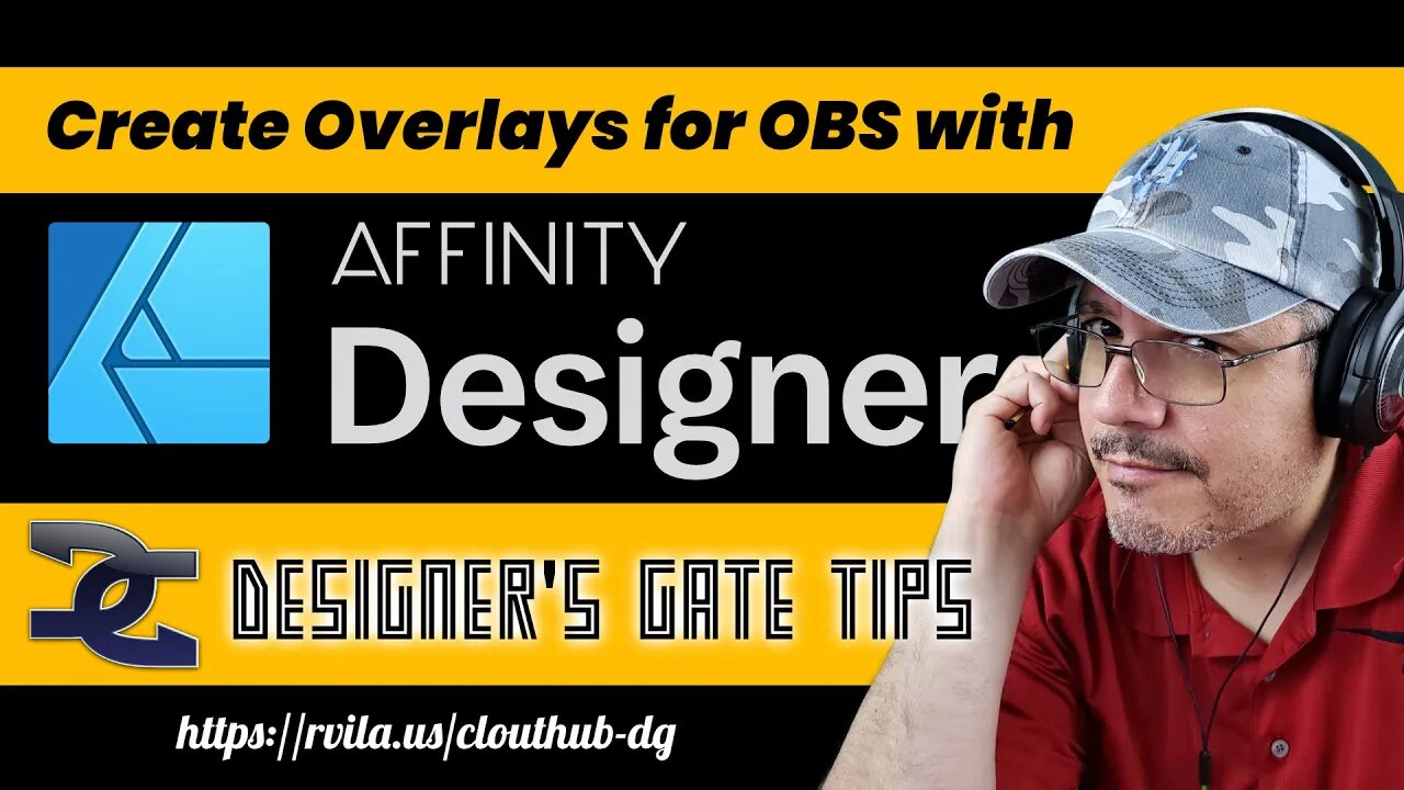 Creating Overlays for OBS with Affinity Designer