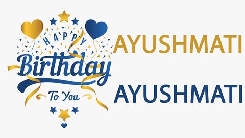 Happy Birthday to Ayushmati - Hindi Birthday Wish From Birthday Bash