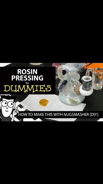 ROSIN PRESSING FOR DUMMIES - HOW TO MAKE THIS WITH NUGSMASHER [ DIY ] Learn more NugSmasher.com