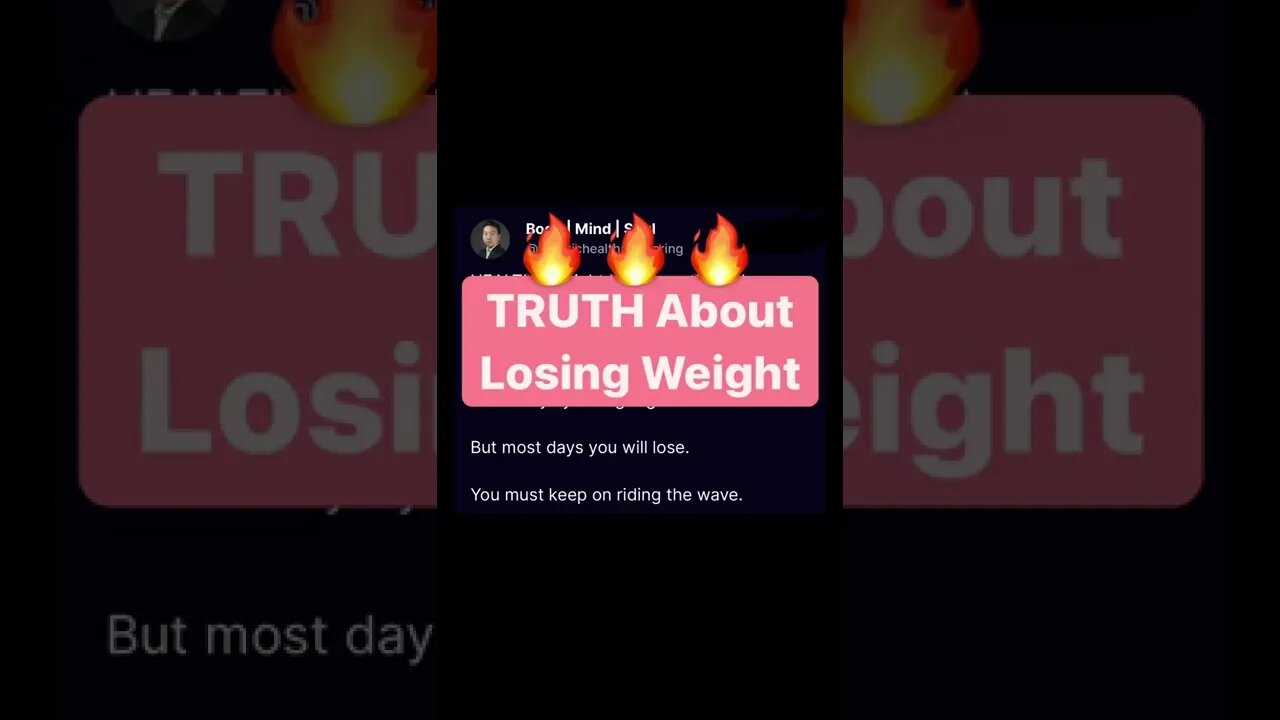 TRUTH About Losing Weight! Subscribe to PPNutra