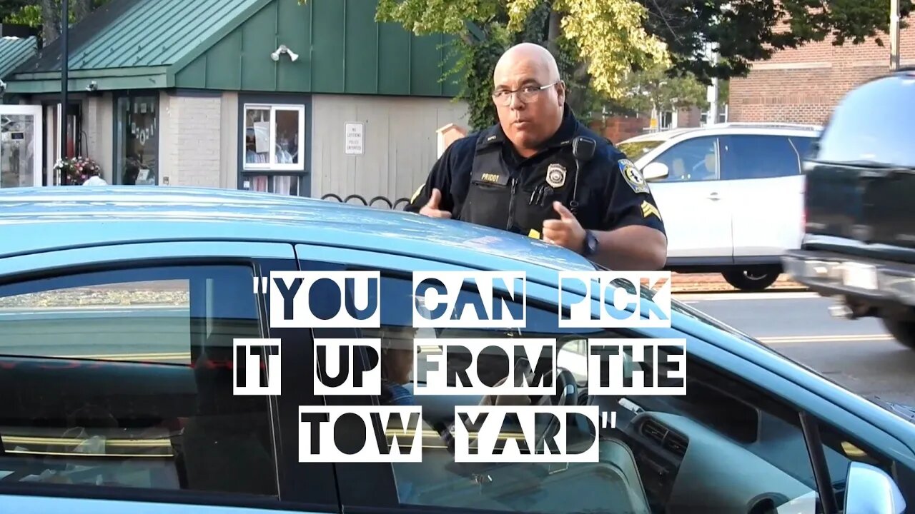 #CopWatch "I Have No Choice, I Have To Tow The Vehicle" Sgt. Priddy Acting For The Camera?? Salem PD