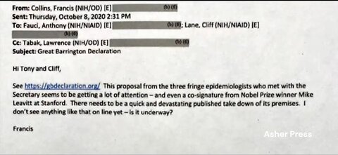 Prof. Blacklisted following NIH Director Email to Dr. Fauci Requesting "Take-Down"