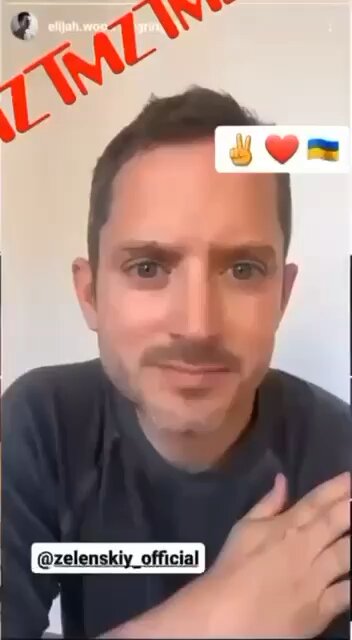 Elijah Wood has a message for Zelensky: go to rehab for your drug addiction via Instagram