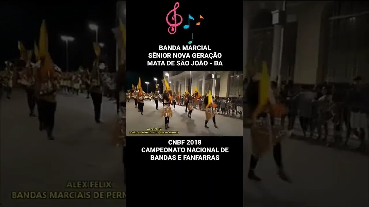 CNBF 2018 | BANDA MARCIAL SÊNIOR NOVA GERAÇÃO - #shorts