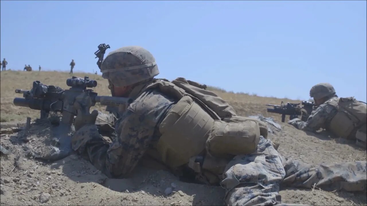 U.S. Marines Participate in a Selection Range for 1st MARDIV Super Squad 21