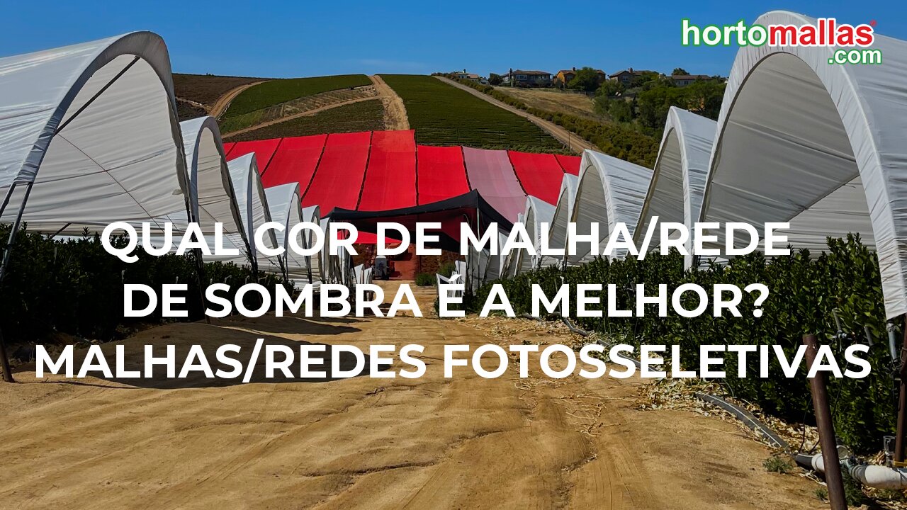 Qual cor de malha/rede de sombra é a melhor? Malhas/redes fotosseletivas