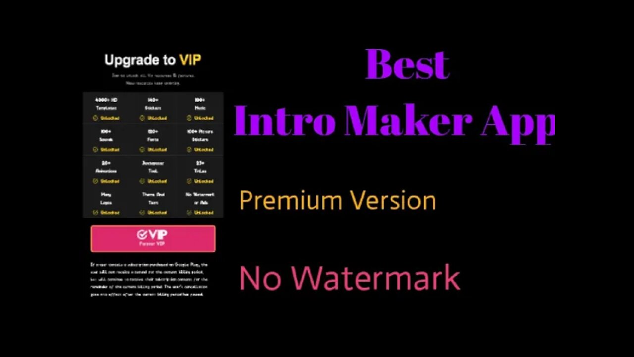 Intro Maker App Free Download. @Manoj Dey