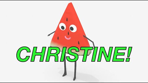 Happy Birthday CHRISTINE! - WATERMELON Birthday Song