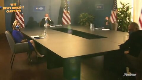 Biden to Pelosi and Schumer: "In my Oval Office, mi casa, you casa".