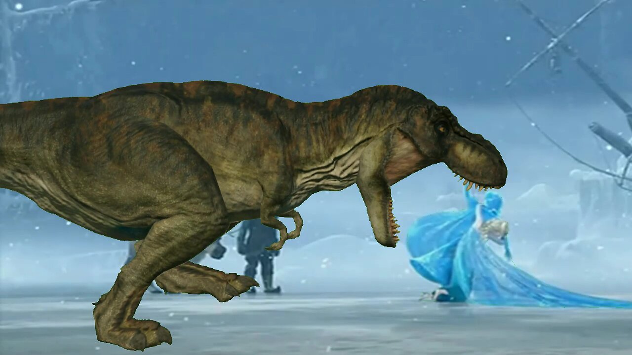 Frozen Alternate Ending: Jurassic Carnage