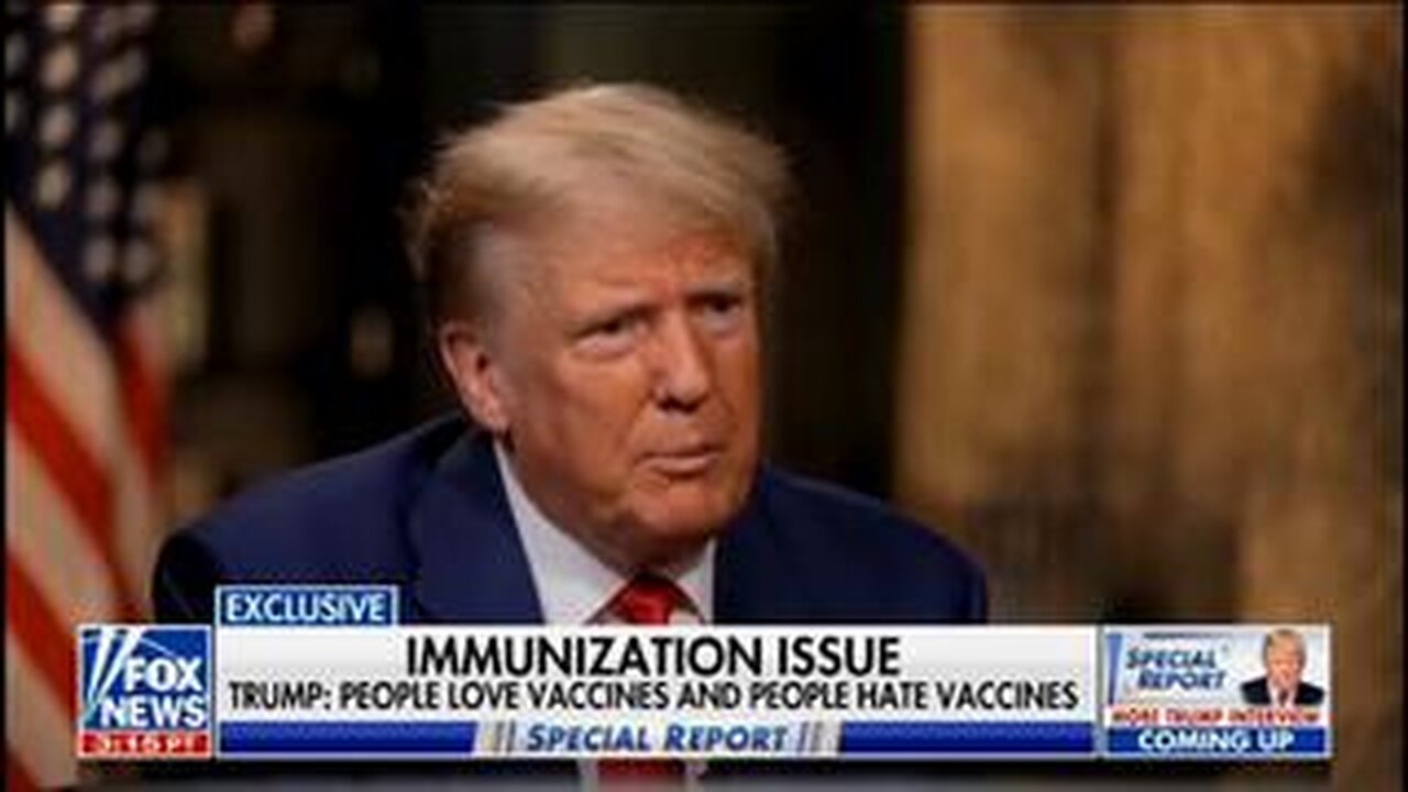 President Trump: "... People Love The Vaccines And People Hate The Vaccines..."