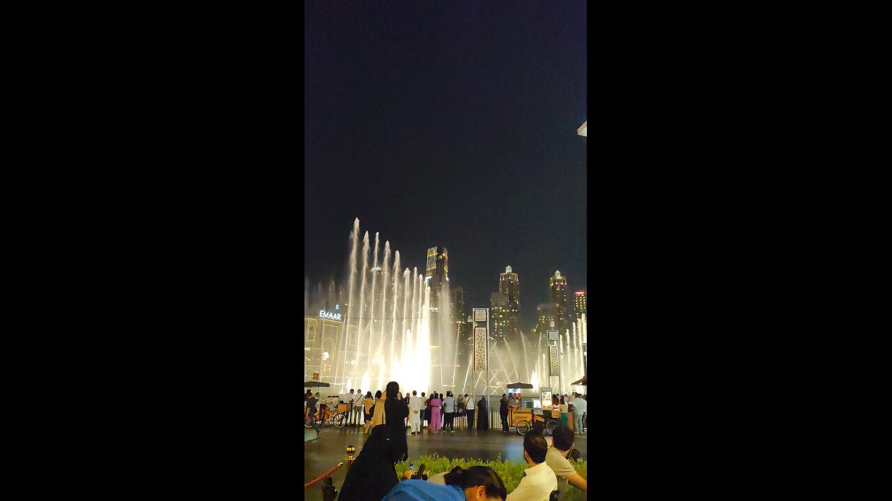 Burj khalifa fountain!