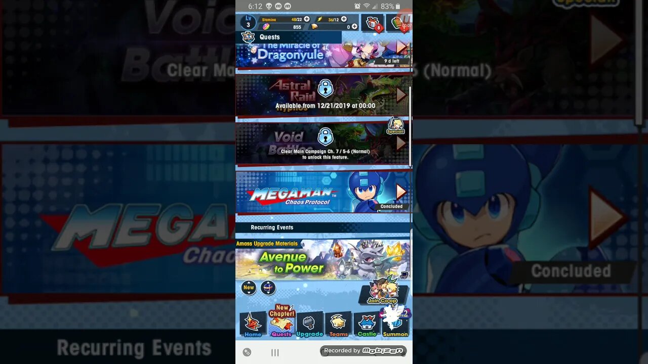 Barely missed the Mega Man Dragalia Lost event