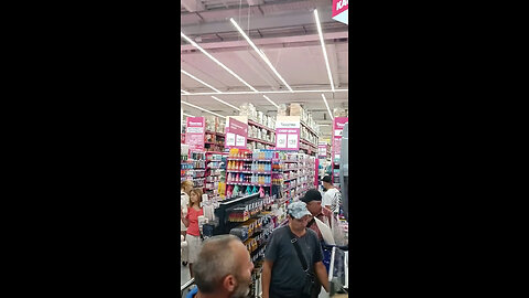 Russian supermarket "Galaxy" in Mariupol