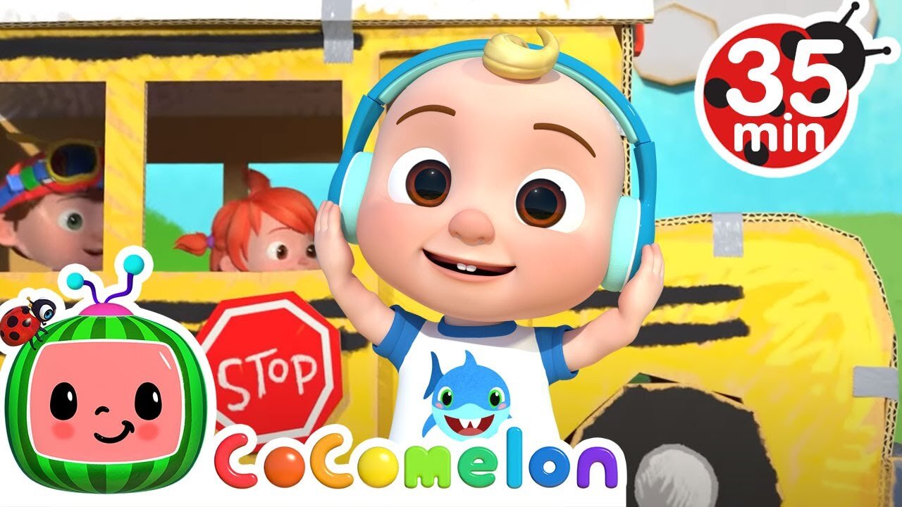 Wheels on the Bus | Play Version | Melon Kids Fun | Kids Cartoon Video Songs 2023