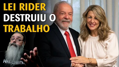 ESQUERDA ESPANHOLA destruiu o mercado de ENTREGA POR APLICATIVOS com LEI RIDER