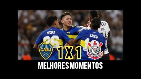 CONFUSÃO, EXPULSÃO E MUITA CATIMBA | Boca Juniors 1 x 1 Corinthians | Copa Libertadores 17/05/2022