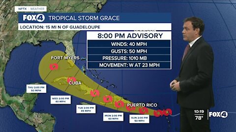 Tracking Tropical Storm Grace