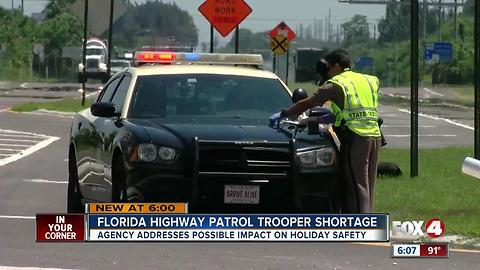 Florida High Patrol addresses trooper shortage and its possible impact on holiday safety