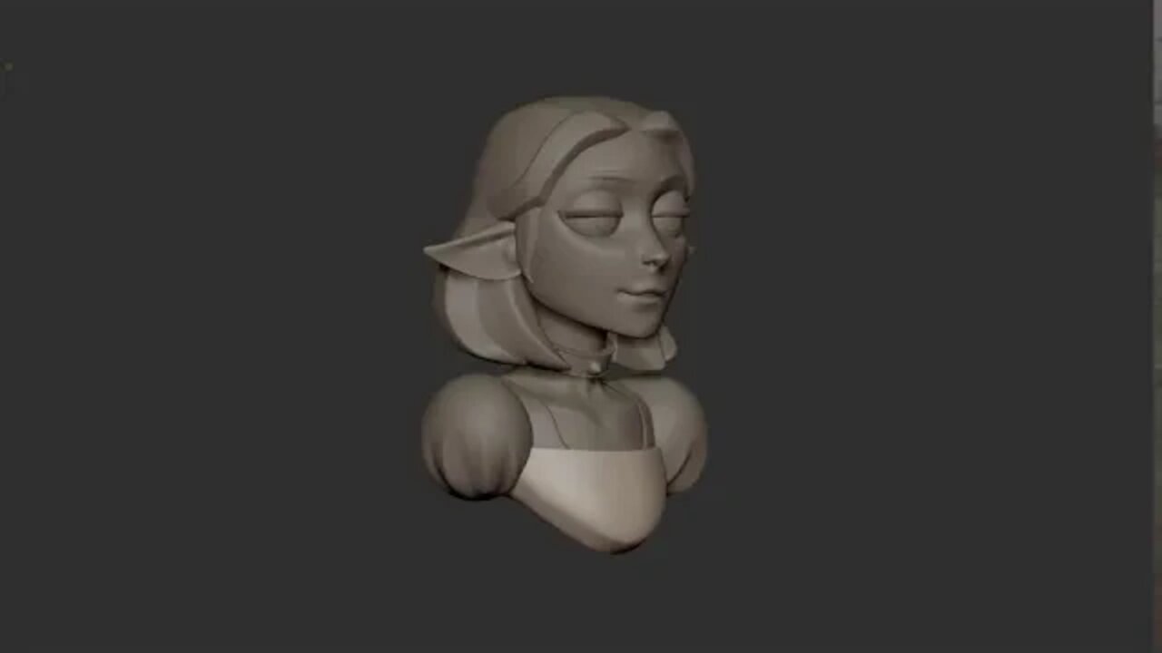 Sculpting an elf maiden in Zbrush