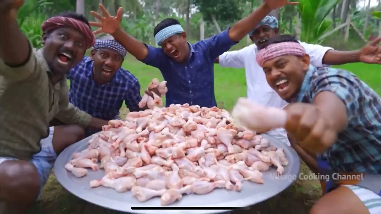 500 Fried Chicken Legs | Chicken Peri Peri | Village Cooking Channel