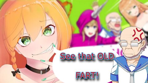Vtuber Elena Yunagi - do you see that old Fart! [Nippon Marathon]