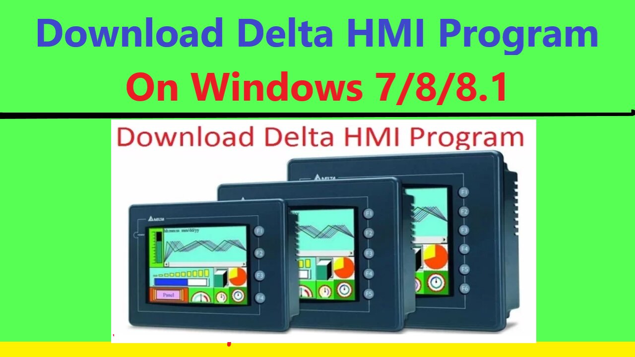 0112 - Download Delta HMI program on DOPSoft V2.0 - Windows 7-8-8.1