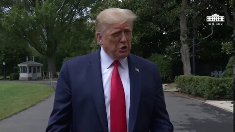 08/06/20: President Trump Delivers Remarks Upon Departure